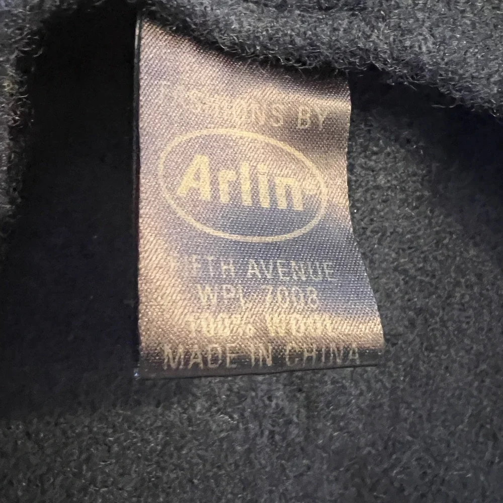 Vintage Arlin Fifth Avenue Classic Black Wool Beret Dark Academia Parisian‎